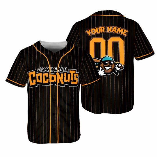 Discover Personalized Coconuts Baseball Jersey, Custom Name Number Coconut Fan Gift
