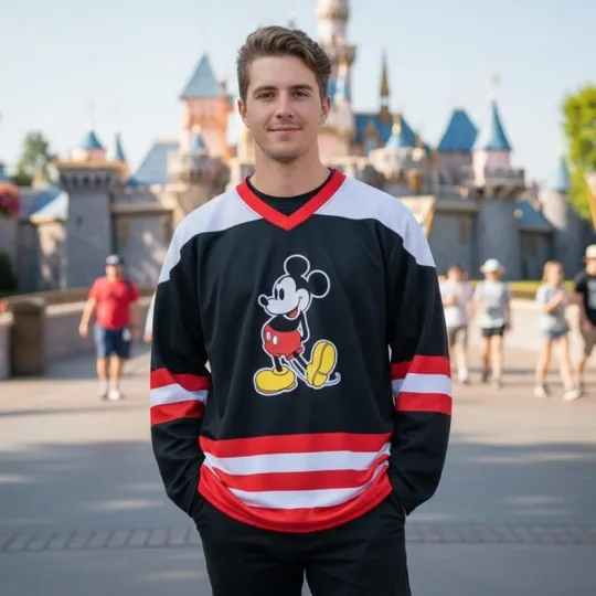 Discover Personalized Classic Mickey Mouse Men's Hockey Jersey