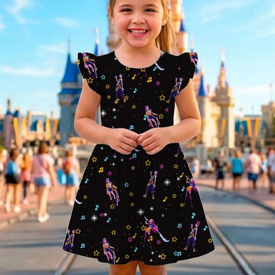 Mira Zoey Rumi Ruffle Dress, Huntrx Costume Dress, Disneyland Vacation Trip 2026
