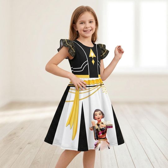 Discover KPOP Demon Hunter Girl Cosplay Dress  Kids Rumi Mira Zoey Huntrix Costume