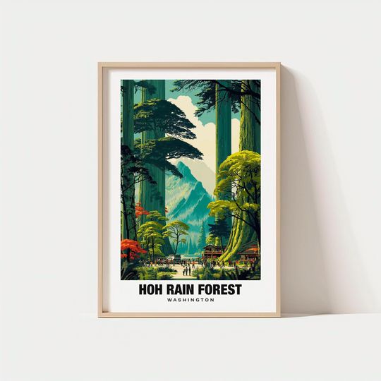 Discover Washington Hoh Rain Forest Art - Lush Green Landscape