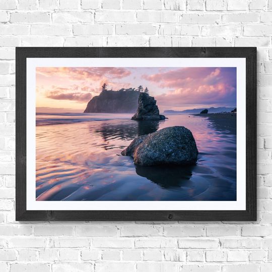 Olympic National Park Ruby Beach Landscape Nature Photography Sunset Digital Downloads Art for Home