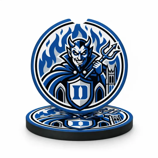 Discover Duke Blue Devils Car Cup Holder Coaster Absorbent Soft Auto Accessory NCAA Fan