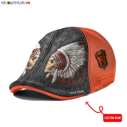 Discover Cleveland Team Browns Ivy Cap football 6pannel Hat Golf Cap football Flat Cap