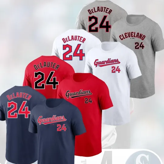 Discover Chase DeLauter #24 Cleveland Guardians 2026 Player Name & Number For Fans
