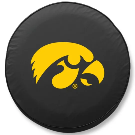 Iowa Tire Cover with Hawkeyes Logo