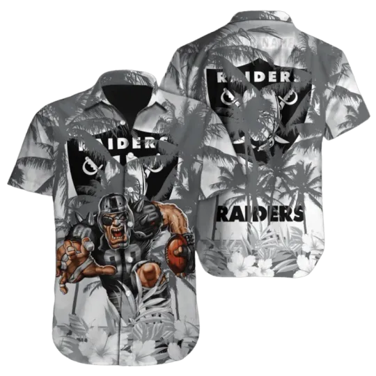 Discover Las Vegas Raiders Shadow Jungle football Hawaiian Shirt, Gift For Friend