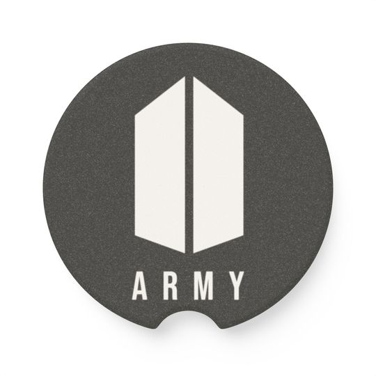 BTS Army Inspired Logo Soapstone Car Coaster