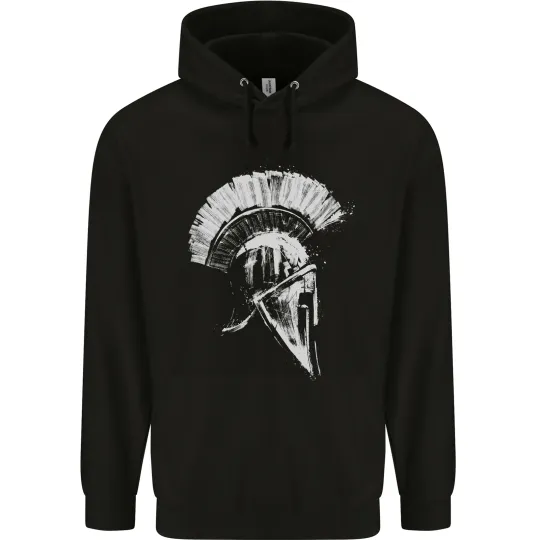 Discover Greek Roman Spartan Helmet Hoodie for Men, Gym & Bodybuilding
