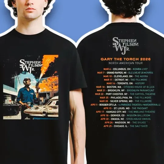 Discover Stephen Wilson Jr 2026 Torch Tour Dates Graphic Shirt