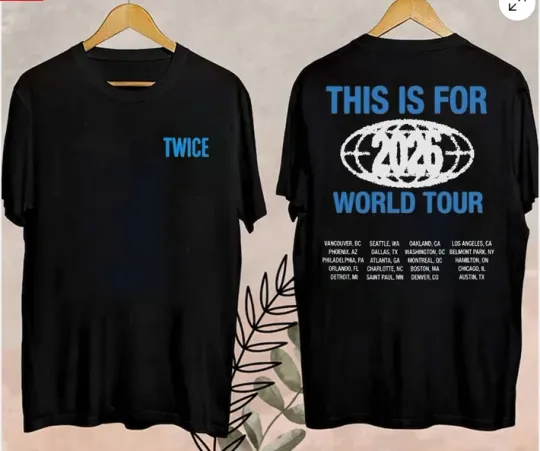 Discover TWICE This Is For 2026 Tour LA Pop-up Multicolor T-Shirt