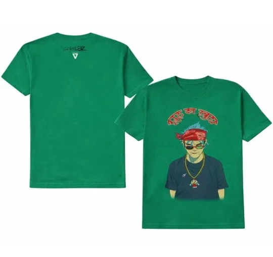 Gorillaz Band The Mountain Tour 2026 2-D Merch T-shirt