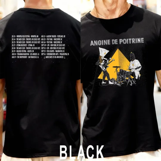 Discover Angine De Poitrine 2026 North American Tour Dates T-Shirt