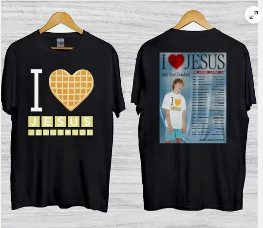 Discover Bryce Crawford 2026 US Tour I Love Jesus T-Shirt