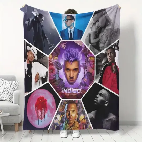 Discover CB Breezy Multi Photos Fan Gift Fleece Blanket
