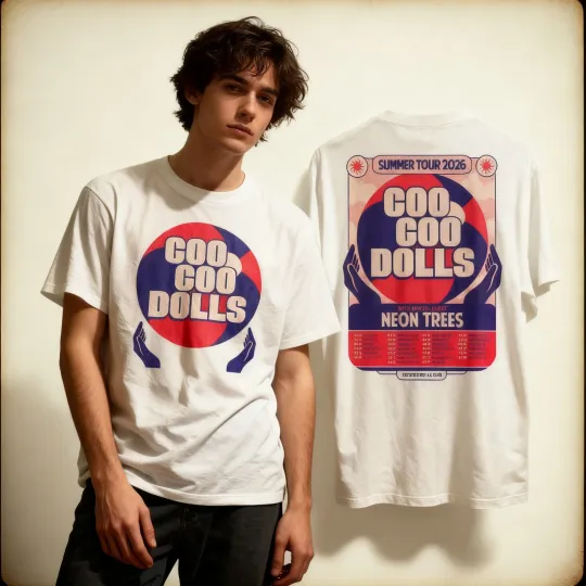 Discover Goo Goo Dolls Summer Tour 2026 T-Shirt, FAST SHIP