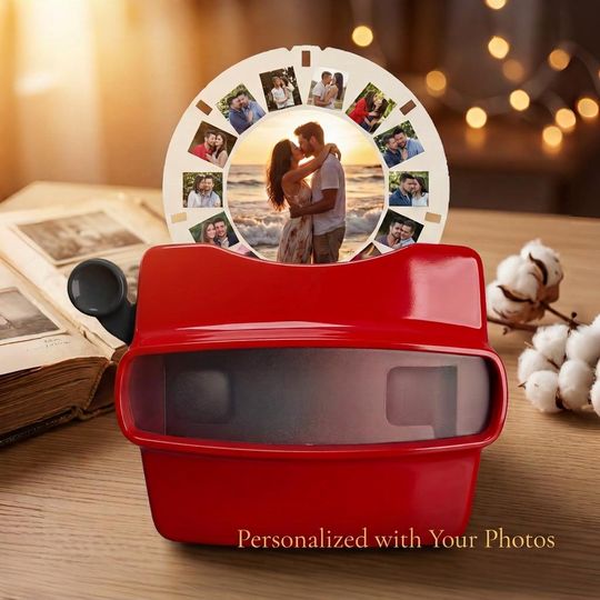 Custom Viewmaster with Photo Reels, Personalized Anniversary Gift for Him or Her, Photo Keepsake, Custom Viewfinder, Mother's Day Gift
