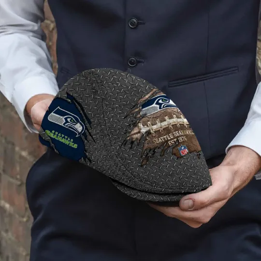 Seattle Team Seahawks Flat Cap Seahawks Driver Cap football Golf Cap football Newsboy Cap