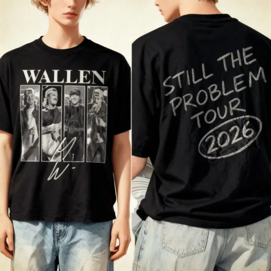 Wallen Western Still The Problem Tour 2026 T-shirt Country Music Graphic Tee,