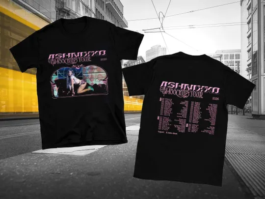 Ashnikko 2 Sides Smoochies Tour 2026 World Tour S to 5XL Concert Shirt SG783