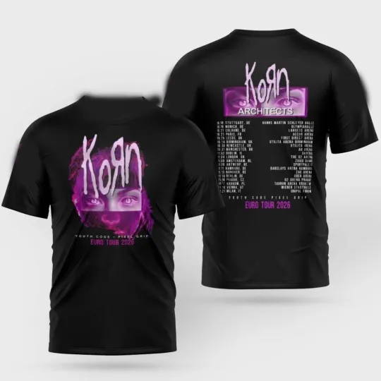 Hot!!1 Korn Euro Tour 2026 T-shirt