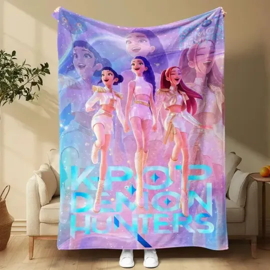 Discover KPop Demon Fantasy Fleece Blanket