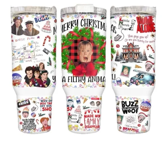 Discover Home Alone 40oz Stainless Steel Tumbler with Handle
