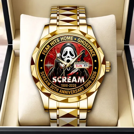 Discover Scream 30th Anniversary Alloy Luxury Quartz Watch