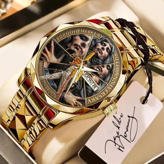 Discover Freddie Mercury 80th Anniversary 2026 Alloy Luxury Quartz Watch