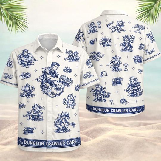 Dungeon Crawler Carl Hawaii Shirt, Fantasy Princess Donut and Mongo Shirt, Bookish Fan Gift