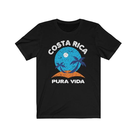 Costa Rica Pura Vida Shirt ~ Costa Rica Beach ~ Costa Rica Vacation ~ Costa Rica Souvenir T-Shirt Unisex ~ Rain Forest ~ Surf Shirt ~ Family