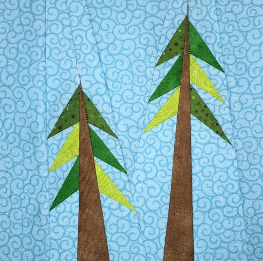 Discover TREES Paper Pieced Block Pattern in PDF