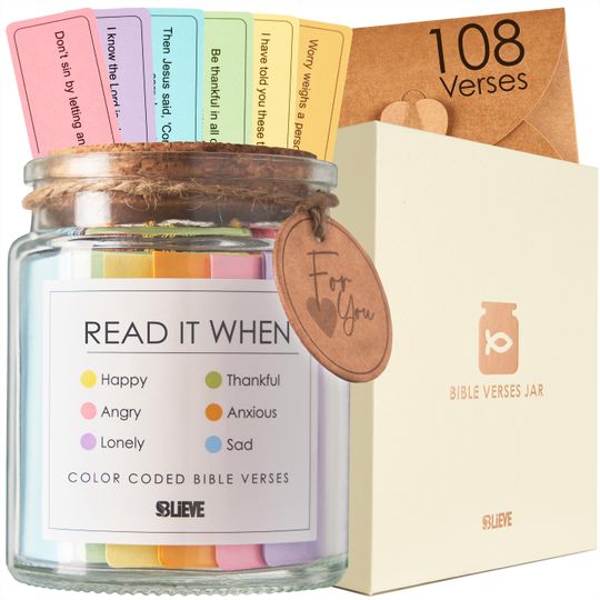Discover Bible Verse Jar - Daily Scripture Encouragement Gift for Christian Mothers and Easter