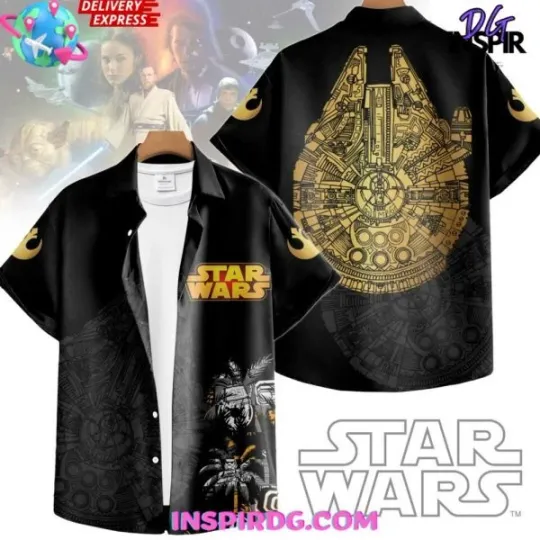 Discover Star Wars Millennium Falcon Tropical Hawaiian Shirt