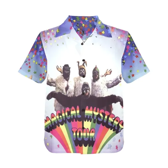 Discover Hawaiian Button Shirt Beatles Magical Mystery Tour