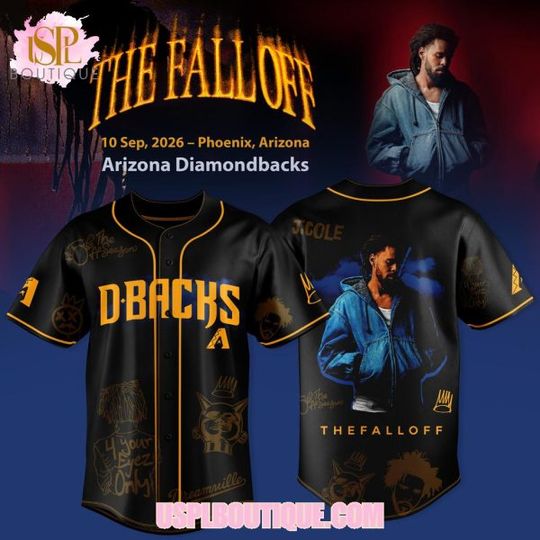 Arizonna Diamondbacks x The Fall Off World Tour 2026 Baseball Jersey
