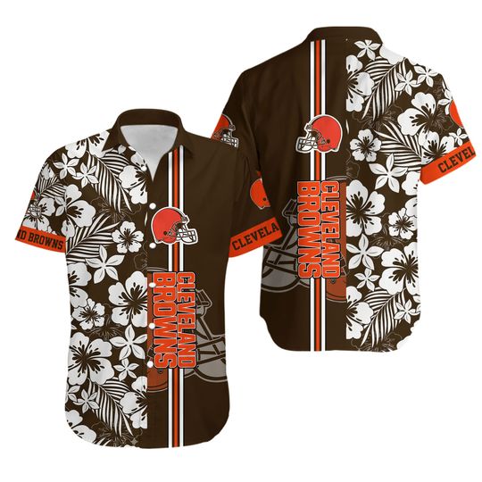 Cleveland football Hawaiian Shirt Firefliestime Aloha Shirt