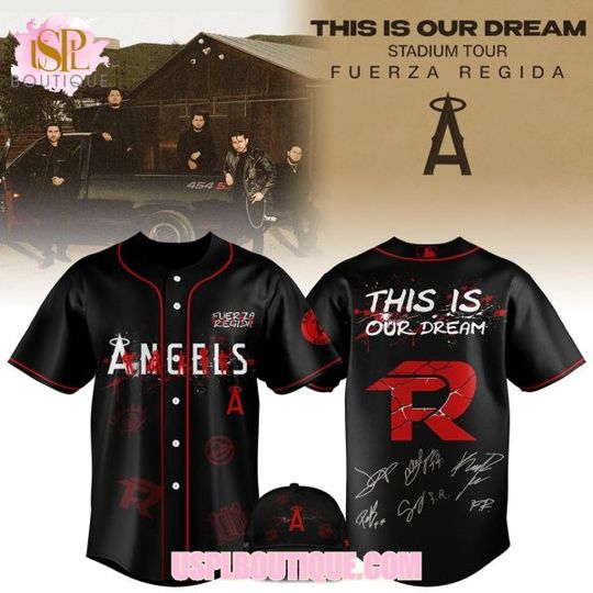 Los Angeles Angels x Fuerza Regida Tour 2026 Baseball Jersey