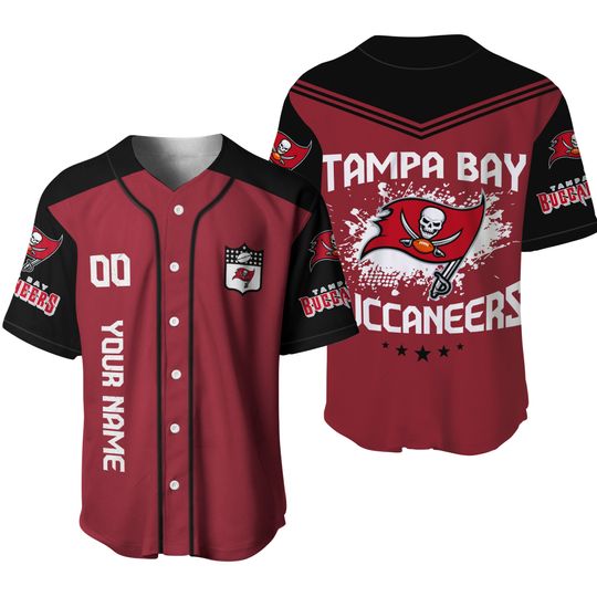 football Tampa Bay Buccaneers Personalized Baseball Jersey