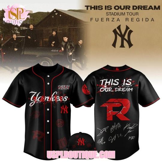 New York Yankees x Fuerza Regida Tour 2026 Baseball Jersey