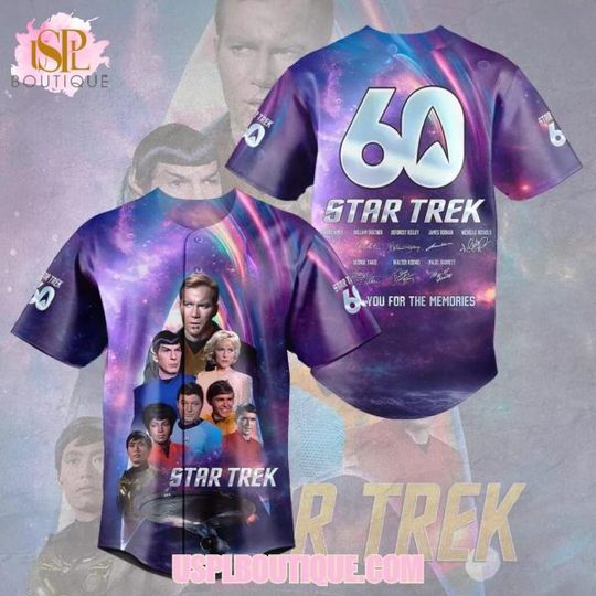 Thank You startrek2020 60th Anniversary Baseball Jersey