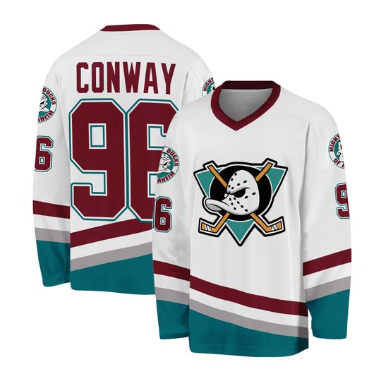 The Mighty Ducks Movie Ice Hockey Jersey 96 Conway