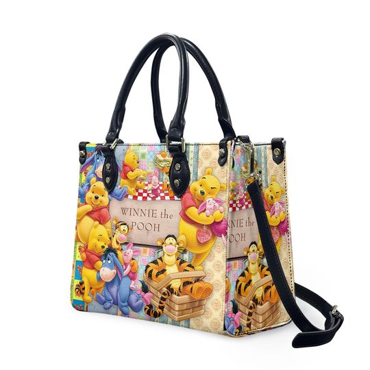 Winnie The Pooh Leather Handbag for Disney Winnie The Pooh Lovers