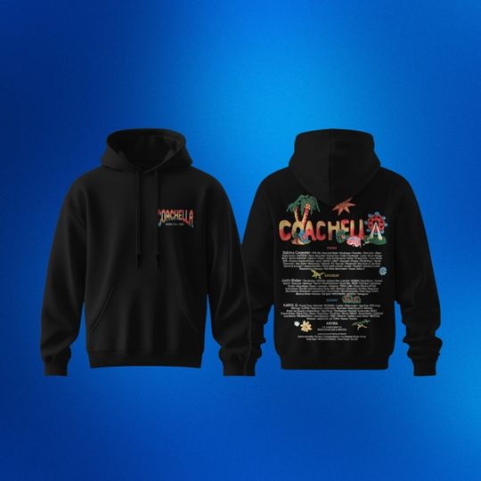 Discover Coachellla Valley Music And Arts Festival 2026 Lineup Hoodie