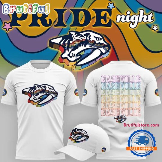 Discover Nashville Predators Pride Night 2026 New Design T Shirt