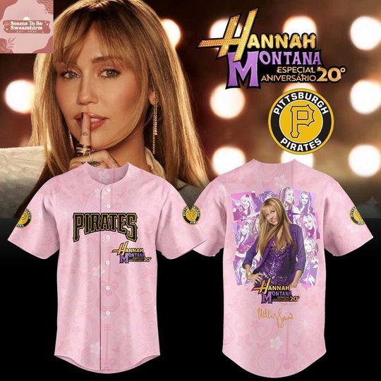 Discover Pittsburgh Pirates x Hannah Montana 20th Anniversary 2026 Baseball Jersey