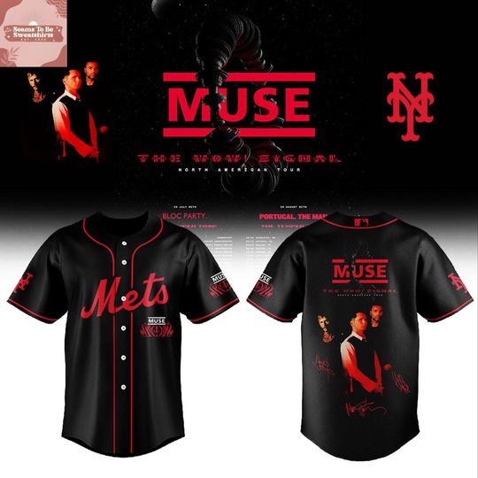 Discover New York Mets x Muse The WOW Signal Tour 2026 Baseball Jersey