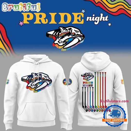 Discover Nashville Predators Pride Night 2026 Limited Edition Hoodie