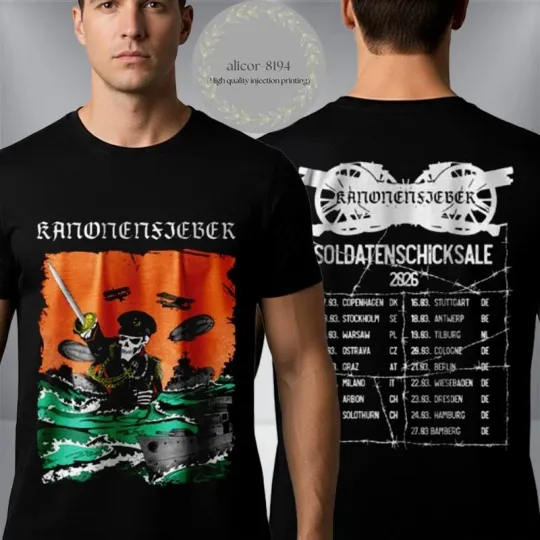 Discover Kanonenfieber Soldatenschicksale 2026 Tour Unisex T Shirt Two Sided