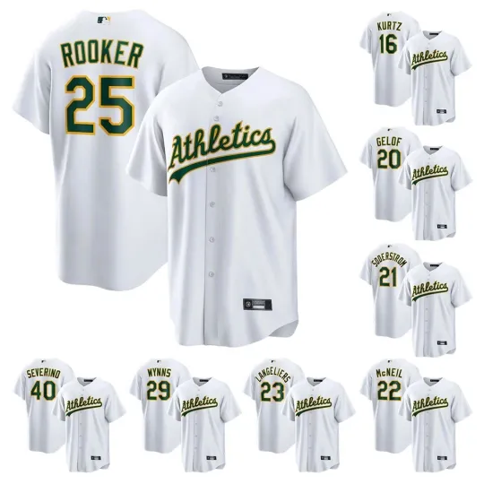 Discover Men's Athleticss White Collection Limited Player Printed Jersey S-3XL